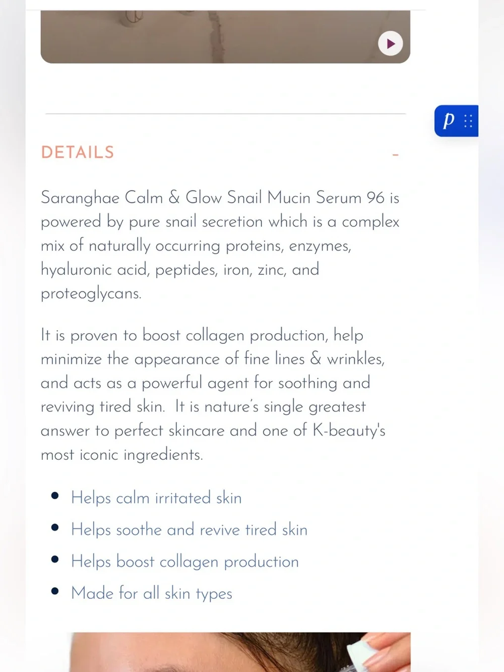 SARANGHAE BUNDLE CLEANSER AND CALM & GLOW SNAIL MUCIN FULL SIZE